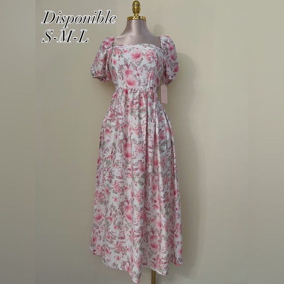 Dresses & Skirts - Floral Pink Dress